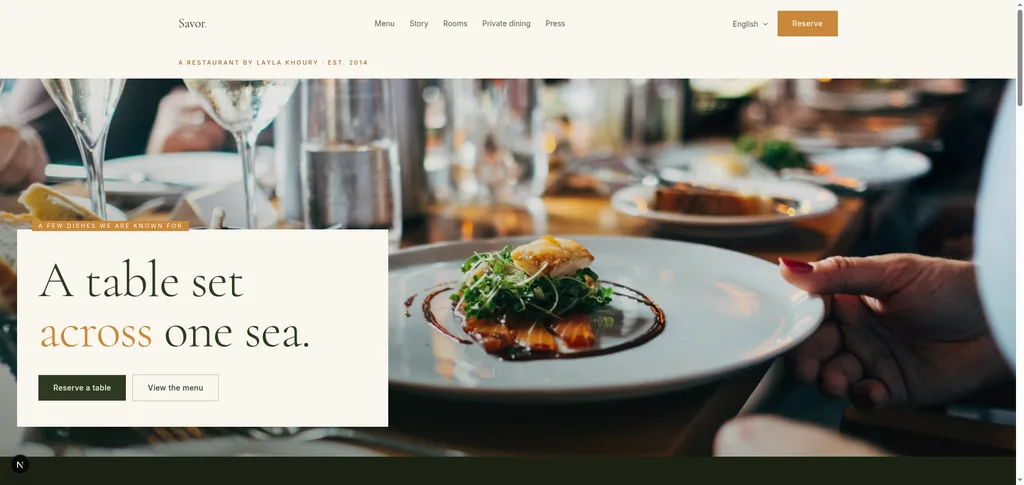 Savor — Restaurant & reservations